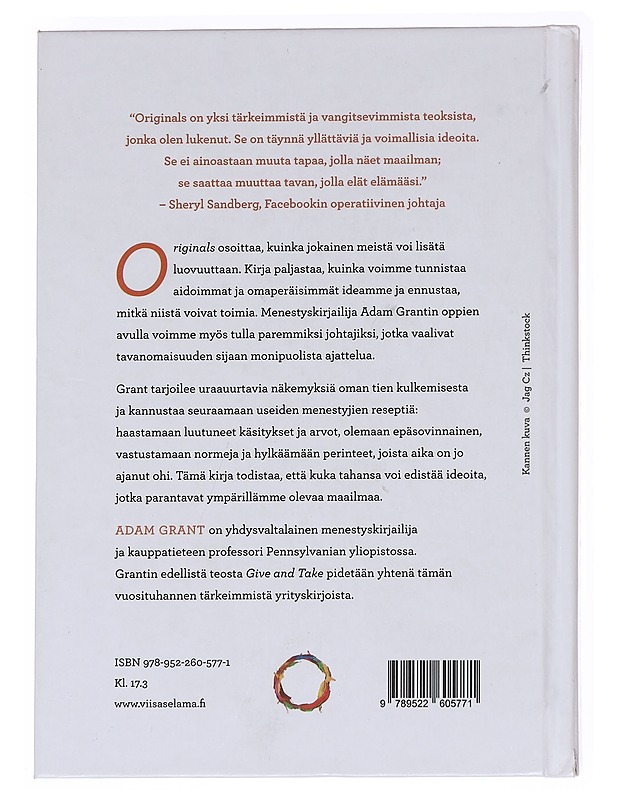 Originals - Grant, Adam - Tietokirjat ja oppaat - 10105629971 - 1
