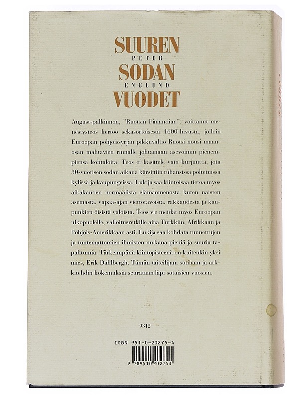 Suuren sodan vuodet - Englund, Peter - Historiakirjat - 10105629980 - 1