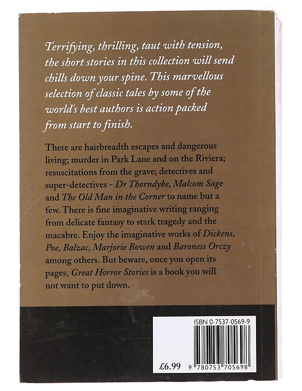 Great Horror Stories - H.G. Well - Kaunokirjallisuus - 10105630007 - 1