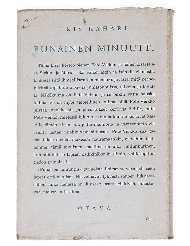 Punainen minuutti - Iiris Kähäri - Kaunokirjallisuus - 10105630022 - 1