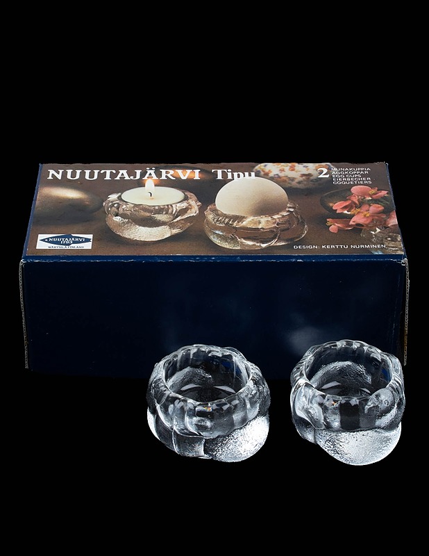 NUUTAJÄRVI Tipu kynttilänjalka/munakuppi, 2 kpl - Designsuosikit - 10105630042 - 0