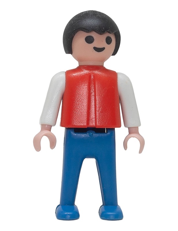 PLAYMOBIL Vintage Lapsihahmo (Punainen liivi & siniset housut) - Lasten figuurit - 10105630071 - 0