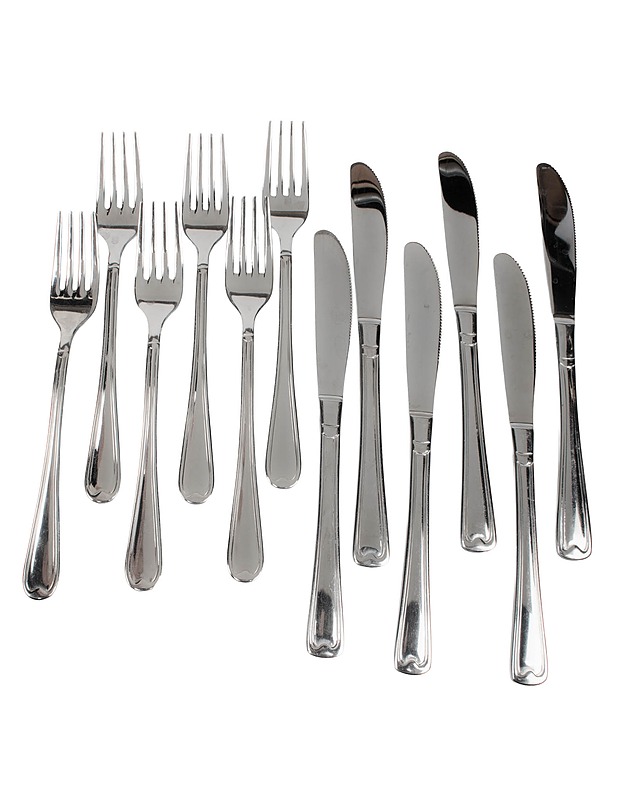 Eme inox : perinteiset ruokailuaterimet, 12 osaa - Aterimet - 10105630100 - 0