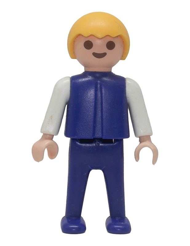 PLAYMOBIL Vintage Lapsihahmo (Tummansininen liivi & housut) - Lasten figuurit - 10105630114 - 0