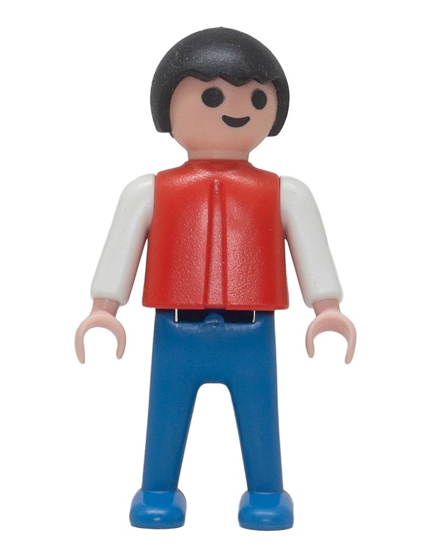 PLAYMOBIL Vintage Lapsihahmo (Punainen liivi & siniset housut) - Lasten figuurit - 10105630131 - 0
