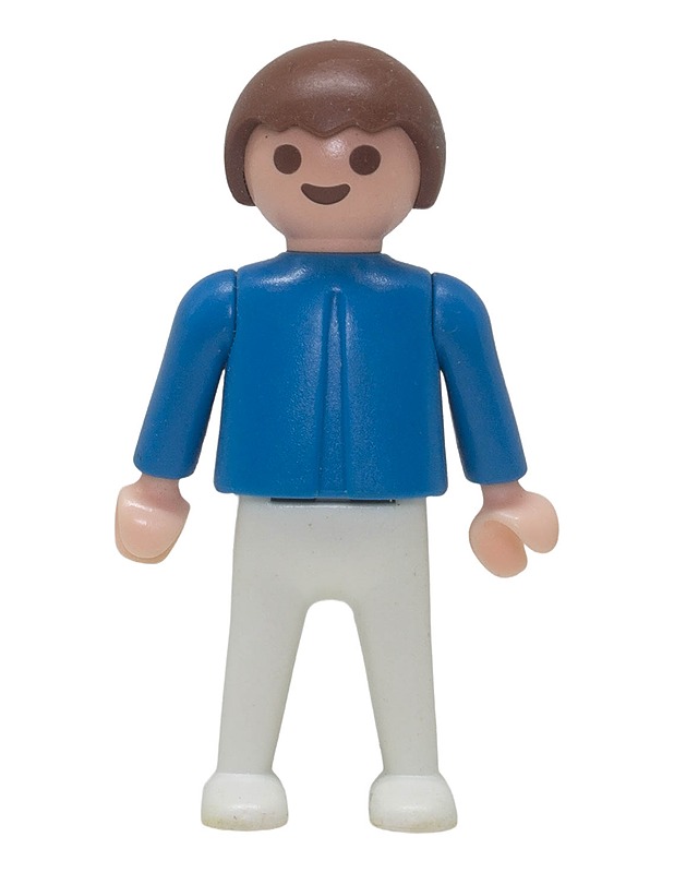 PLAYMOBIL Vintage Lapsihahmo (Sininen takki & valkoiset housut) - Lasten figuurit - 10105630137 - 0