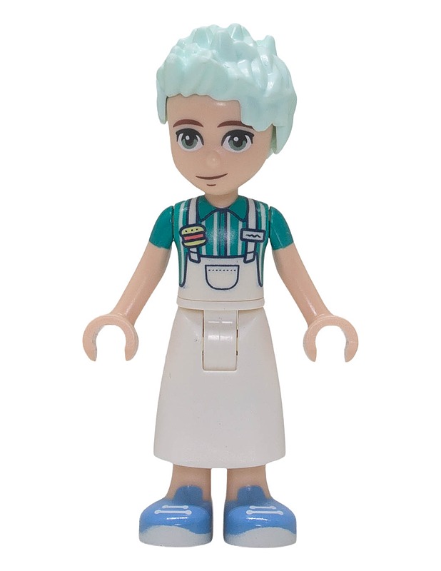 LEGO Friends Charli valkoinen esiliina ja turkoosi paita - Lasten figuurit - 10105630164 - 0
