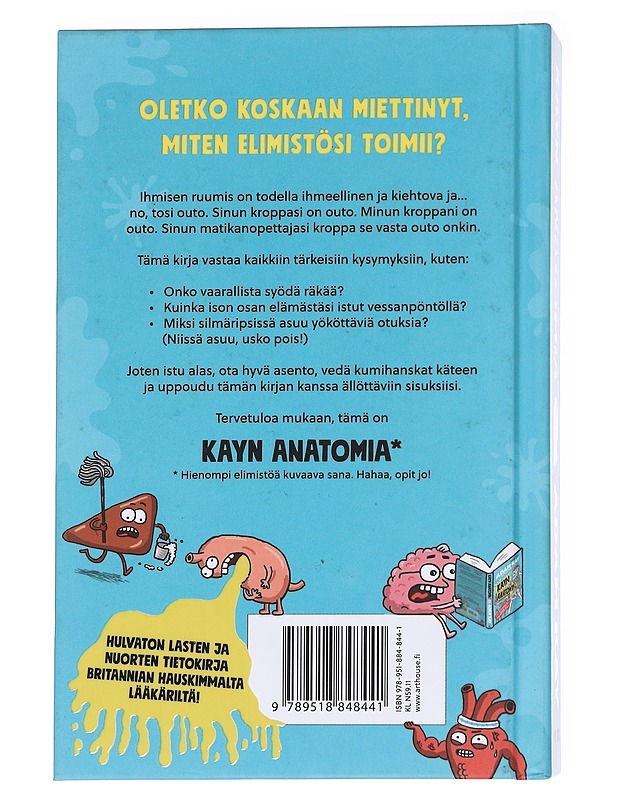 Kayn anatomia - Kay, Adam - Lastenkirjat - 10105630239 - 1