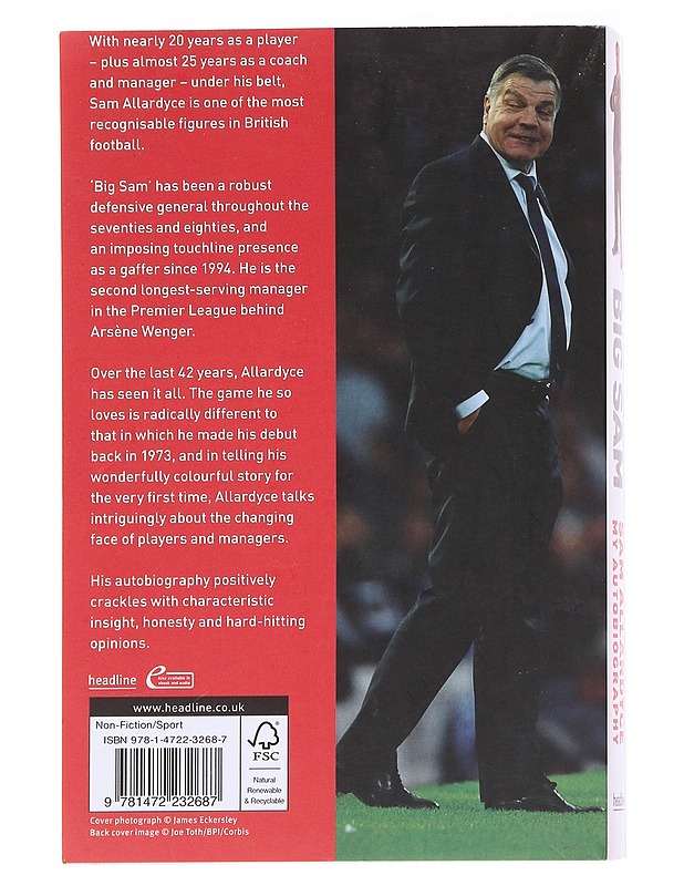 Big Sam: My Autobiography - Sam Allardyce - Elämäkerrat ja muistelmat - 10105630285 - 1