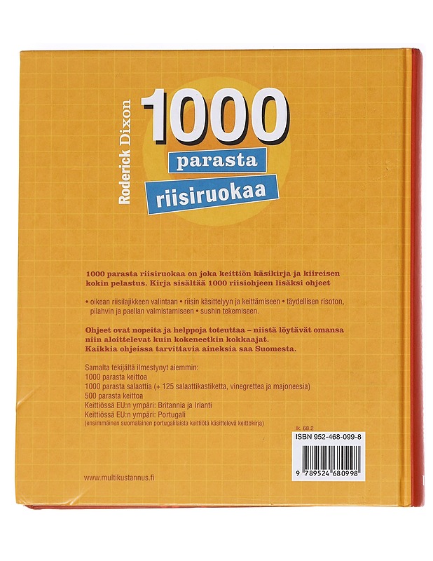 1000 parasta riisiruokaa - Dixon, Roderick - Ruokakirjat - 10105630365 - 1