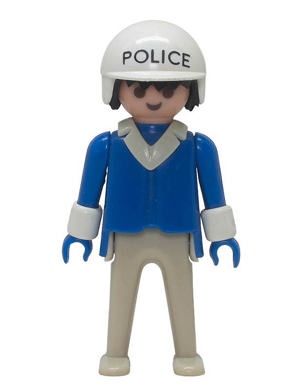 PLAYMOBIL Moottoripyöräpoliisi / Liikennepoliisi (Setti 3280 / 3564 / Geobra 1974) - Lasten figuurit - 10105630386 - 0