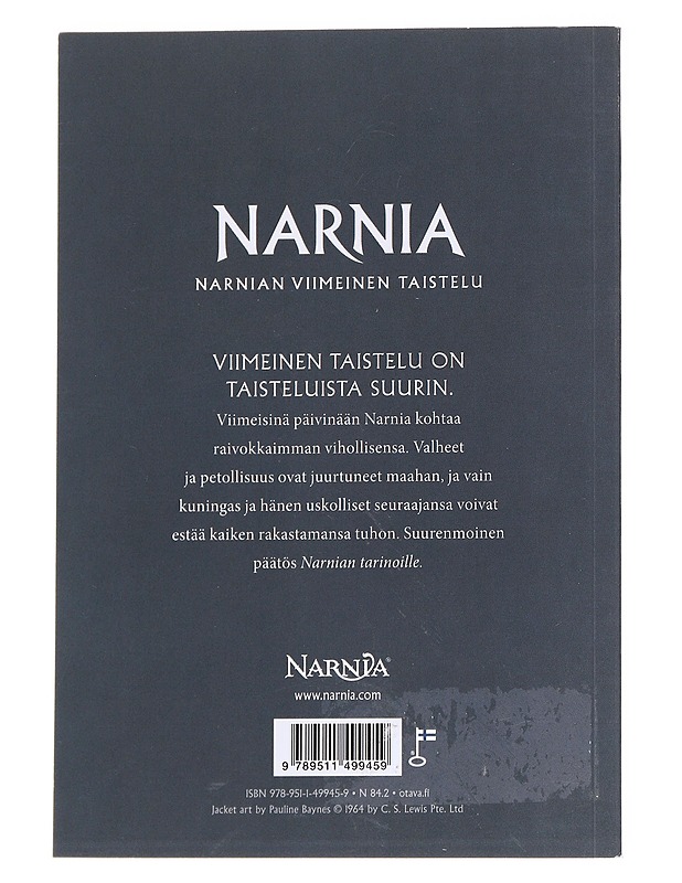Narnian viimeinen taistelu - Lewis, C. S. - Lastenkirjat - 10105630400 - 1