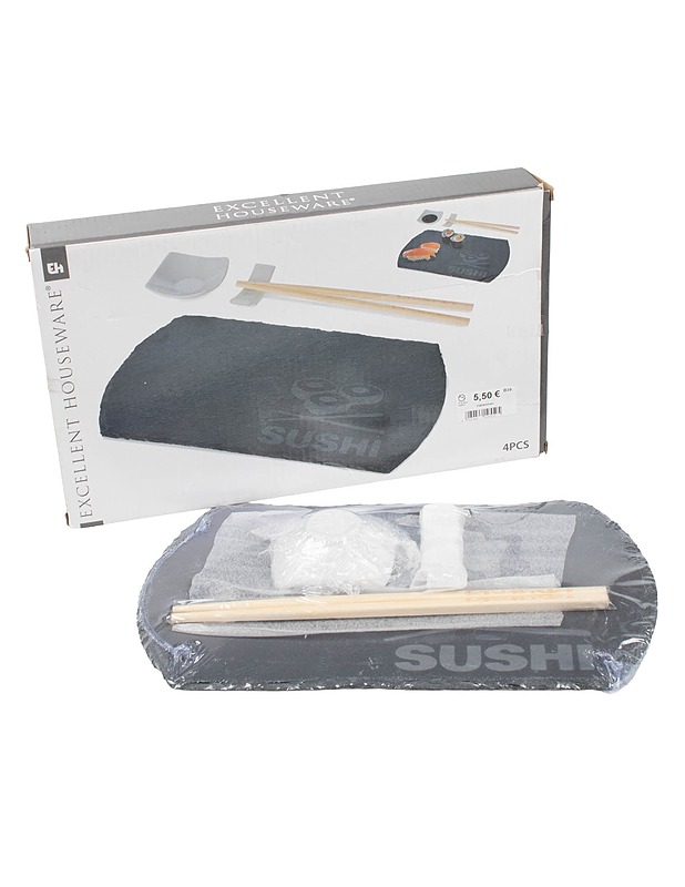 Excellent Houseware : 4-osainen sushisetti - Lautaset ja kulhot - 10105630468 - 0