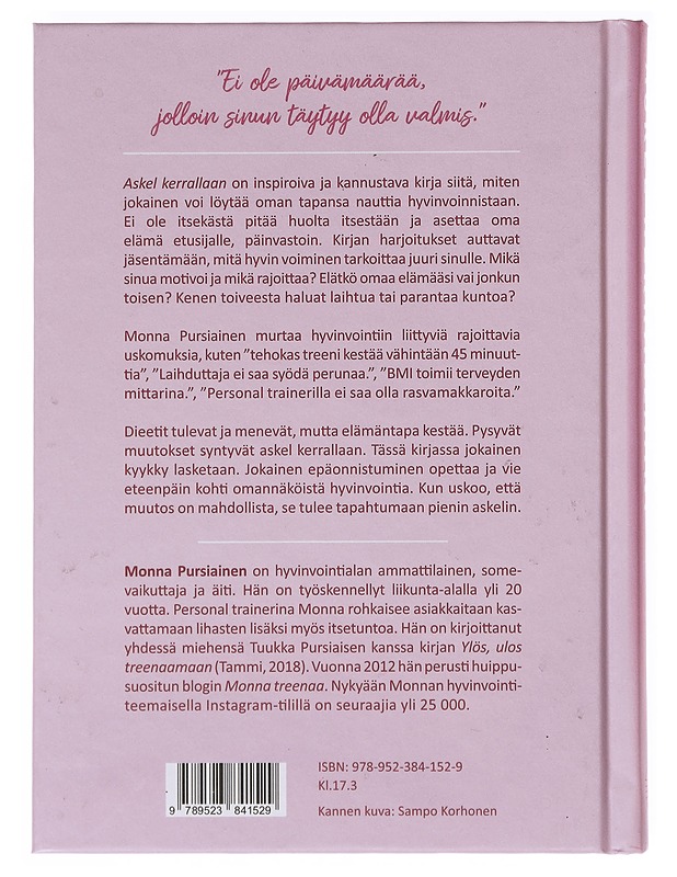 Askel kerrallaan! - Monna Pursiainen - Kirja lahjaksi - 10105630658 - 1