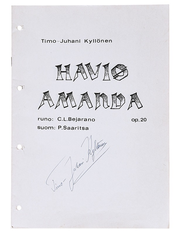 Havis Amanda - Timo-Juhani Kyllönen - Musiikki- ja elokuvakirjat - 10105630798 - 0
