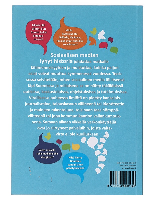 Sosiaalisen median lyhyt historia - Suominen, Jaakko - Historiakirjat - 10105630795 - 1