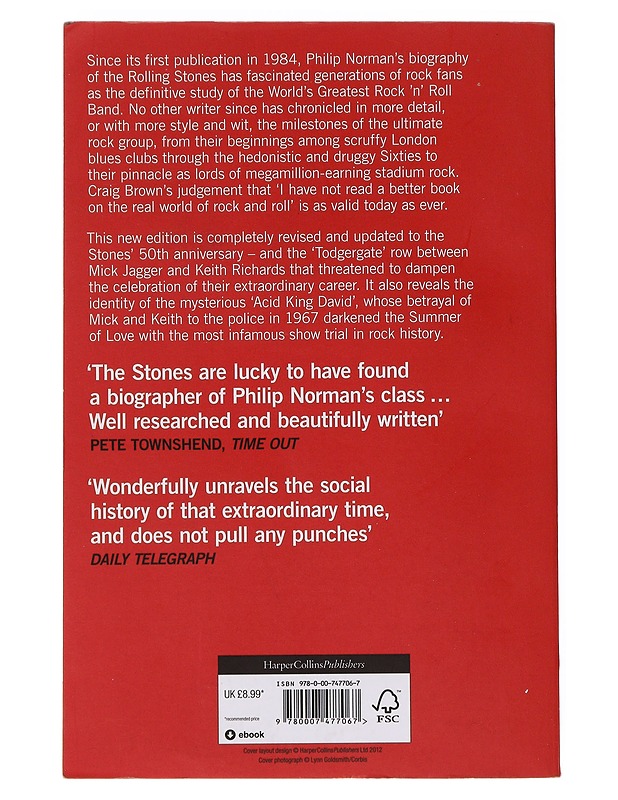 The Stones : the acclaimed biography - Philip Norman - Elämäkerrat ja muistelmat - 10105630808 - 1