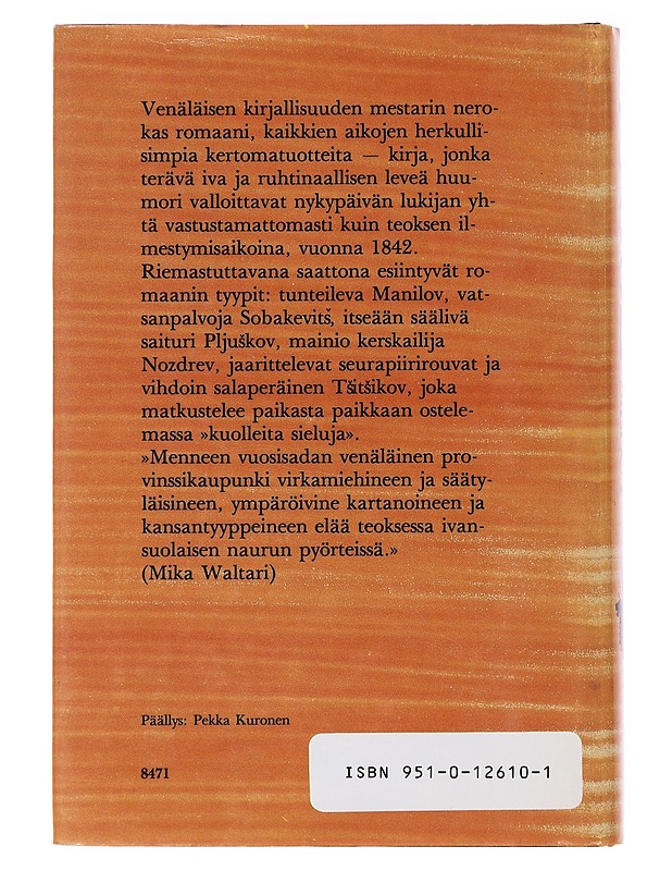 Kuolleet sielut - Gogol, Nikolai - Romaanit ja novellit - 10105630824 - 1