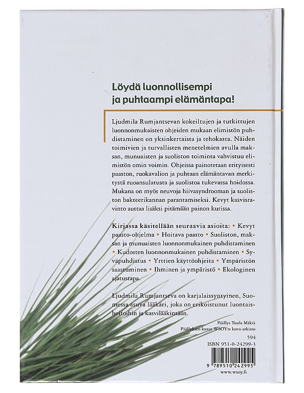 Elimistö puhtaaksi paastolla ja ruokavaliolla - Ljudmila Rumjantseva - Tietokirjat ja oppaat - 10105630873 - 1