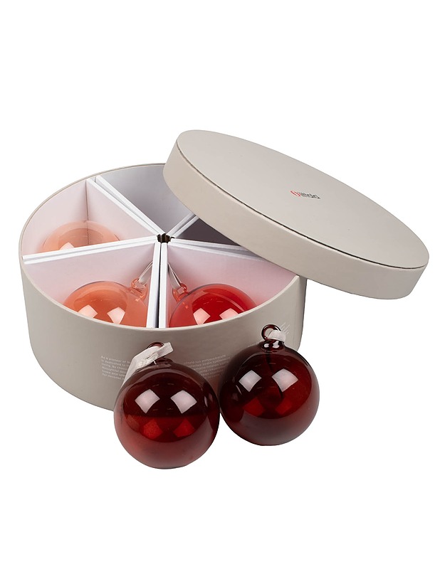 IITTALA lasipallo, 80 mm - 5 kpl - Joulutuotteet - 10105630910 - 0