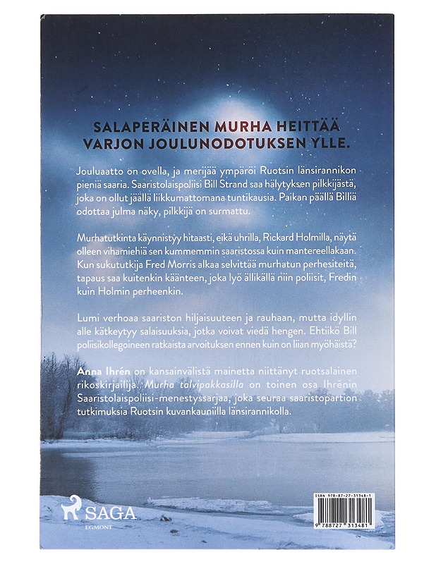 Murha talvipakkasilla - Ihrén, Anna - Joulukirjat - 10105630915 - 1