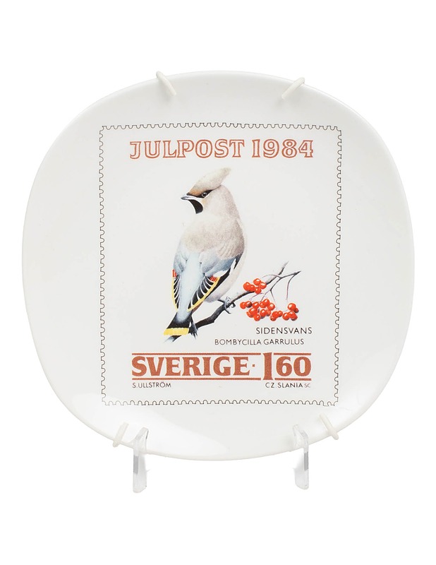 GUSTAVSBERG Frimärkstallrik Nr 3 1985 seinälautanen - Seinälautaset - 10105630925 - 1