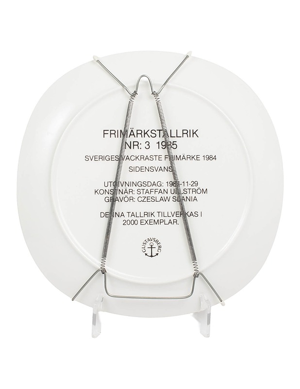GUSTAVSBERG Frimärkstallrik Nr 3 1985 seinälautanen - Seinälautaset - 10105630925 - 2
