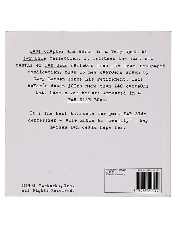 Last chapter and worse : a Far Side collection - Larson, Gary - Sarjakuvat - 10105630964 - 1