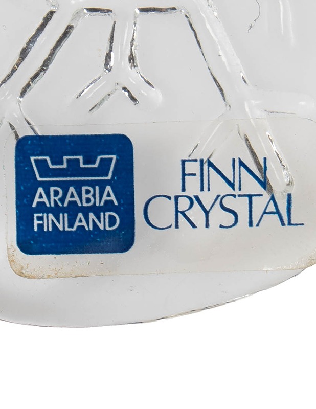 ARABIA Lumihiutale lasikoriste - Joulutuotteet - 10105630966 - 1