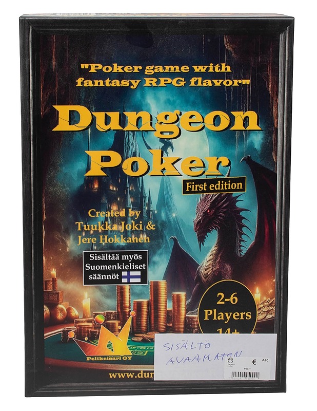 PANDA Dungeon Poker First edition -lautapeli - Lautapelit - 10105631016 - 0