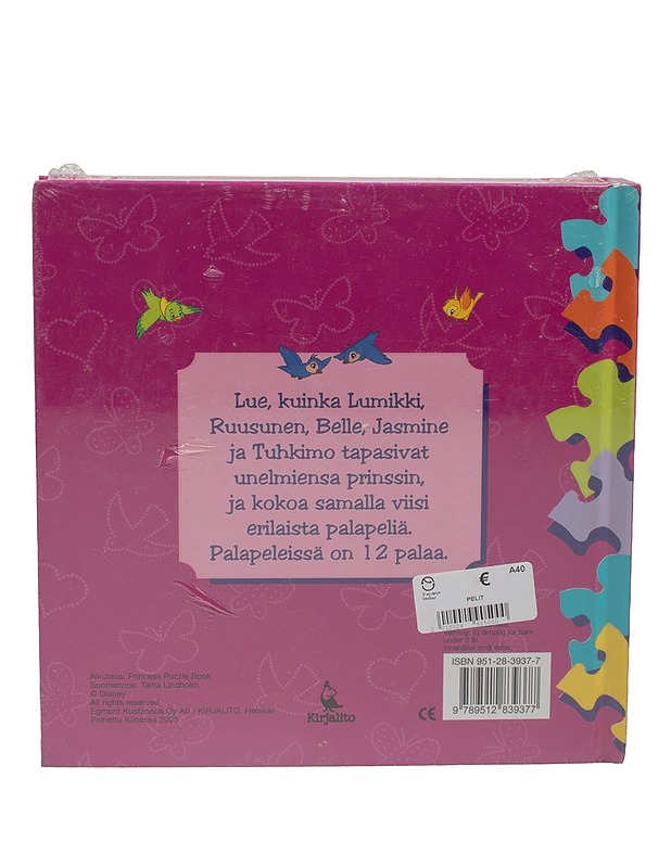 Disneyn prinsessat palapelikirja, 12 palaa - Lasten palapelit - 10105631021 - 1