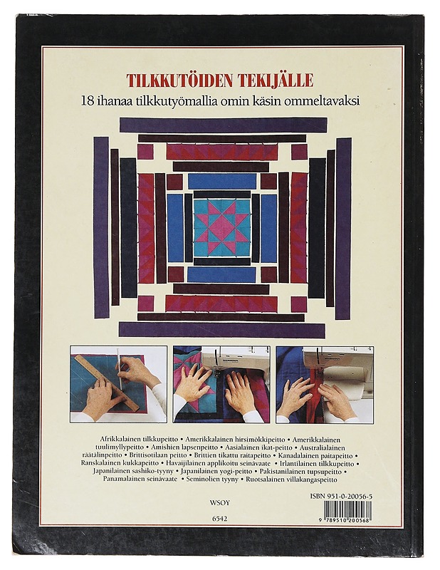 Tilkkujen taika / perinteisiä tilkkutöitä, vanutikkauksia ja applikaatiomalleja maailmalta - Innes, Miranda - Tietokirjat ja oppaat - 10105631026 - 1