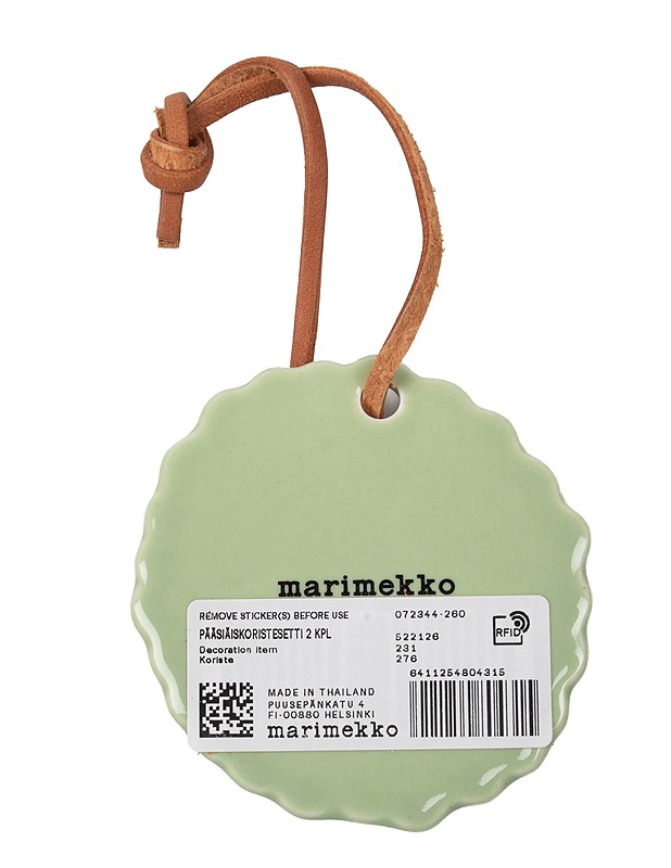 MARIMEKKO Unikko Siirtolapuutarha/Spring Ornament pääsiäiskoristesetti, 2 kpl - Designsuosikit - 10105631060 - 4