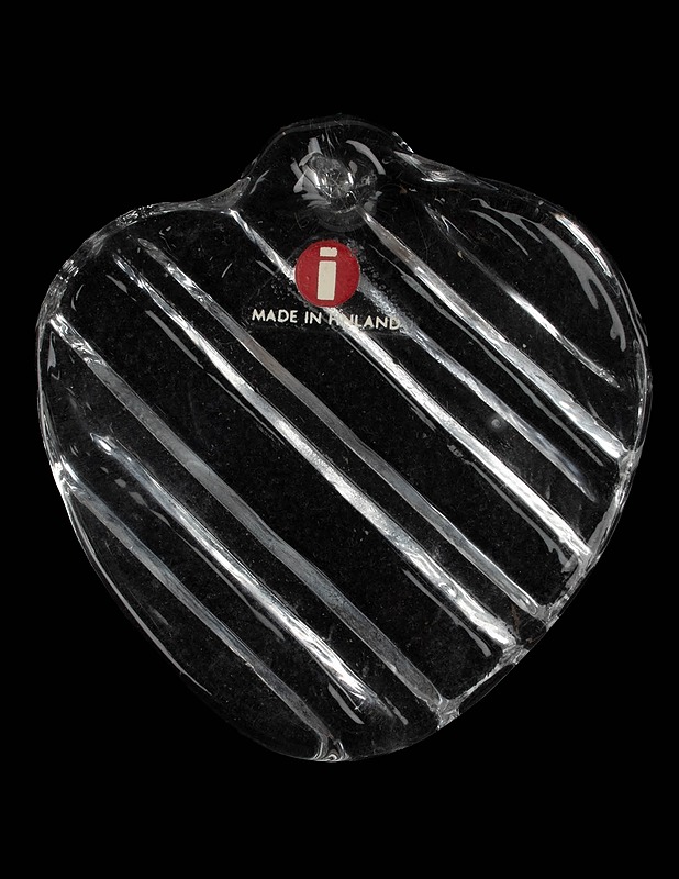 IITTALA Sydän lasikoriste - kirkas - Joulutuotteet - 10105631070 - 0