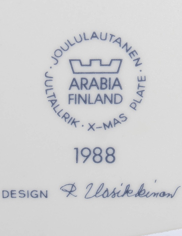 ARABIA 1988 joululautanen - Designsuosikit - 10105631085 - 2