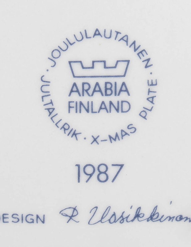 ARABIA 1987 joululautanen - Designsuosikit - 10105631093 - 2