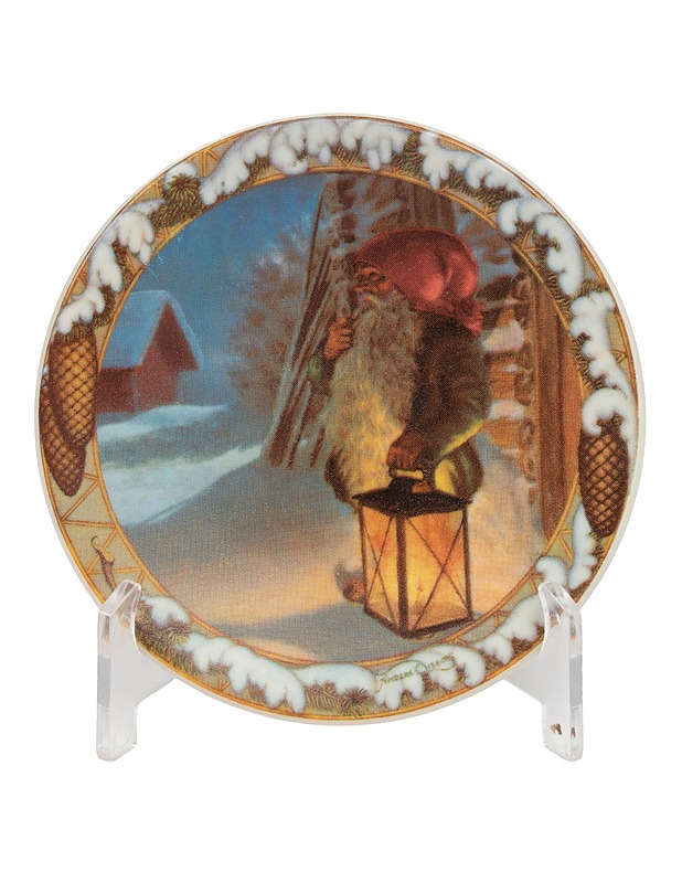 ARABIA Tonttu ja lyhty seinälautanen - Designsuosikit - 10105631104 - 0