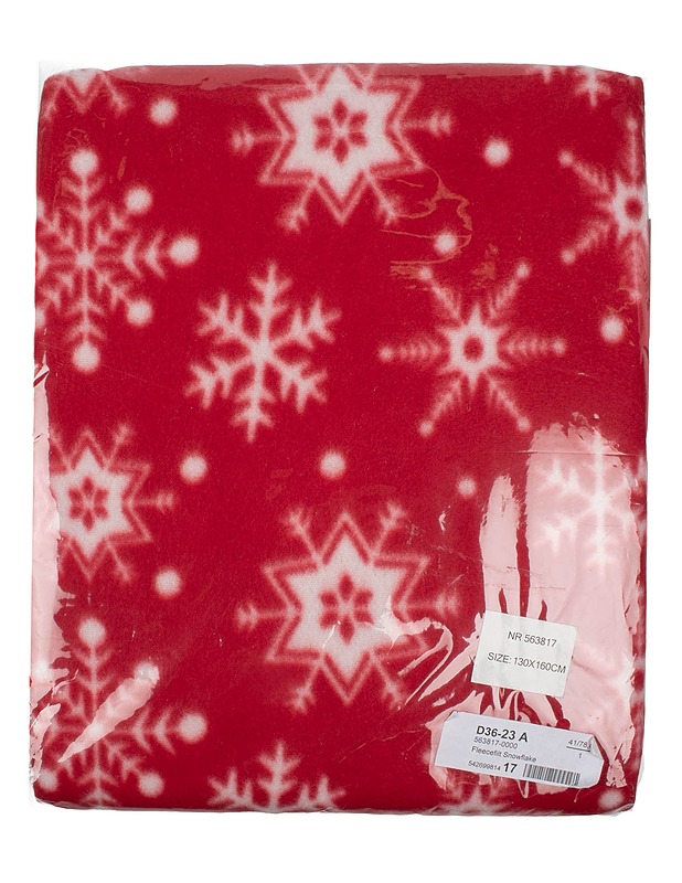 FLEECEFILT Snowflake torkkupeitto, 130 x 160 cm - Tyynyt ja peitot - 10105631128 - 0