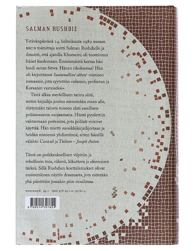 Joseph Anton  - Rushdie, Salman - Elämäkerrat ja muistelmat - 10105631134 - 1