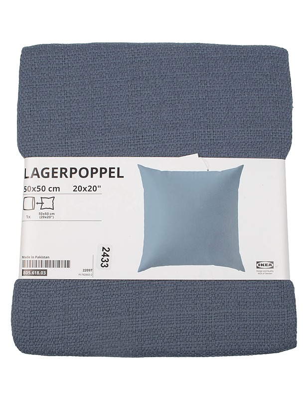 IKEA LAGERPOPPEL tyynypäällinen, 50 x 50 cm - Koriste-esineet - 10105631165 - 0