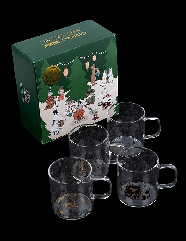 CERVERA X MOOMIN glögilasi, 4 kpl - Joulutuotteet - 10105631187 - 0