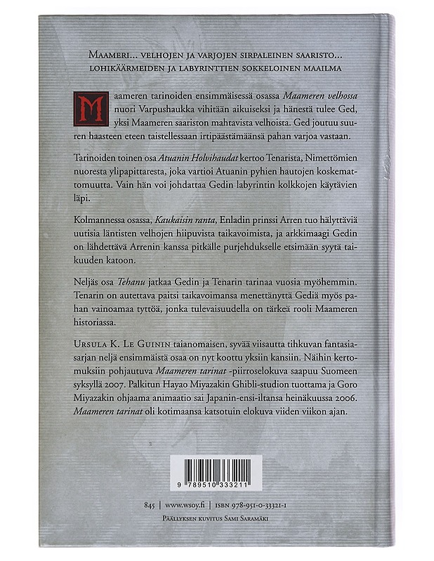Maameren tarinat 1-4 - Le Guin, Ursula K. - Fantasia- ja scifi - 10105631208 - 1
