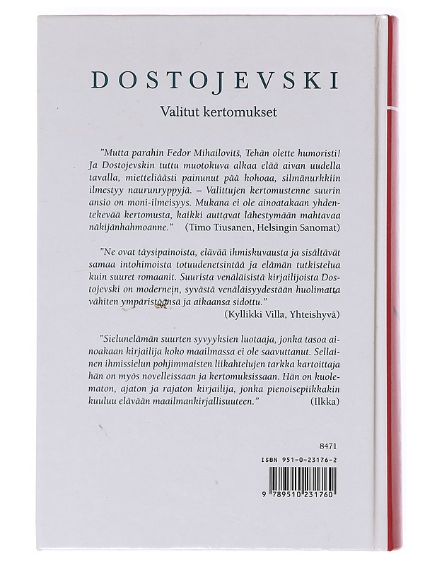 Valitut kertomukset - Dostojevski, F. M. (Fjodor Mihailovits) - Romaanit ja novellit - 10105631230 - 1