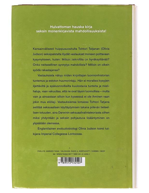 Tohtori Tatjanan seksineuvoja koko luomakunnalle - Judson, Olivia - Tietokirjat ja oppaat - 10105631291 - 1