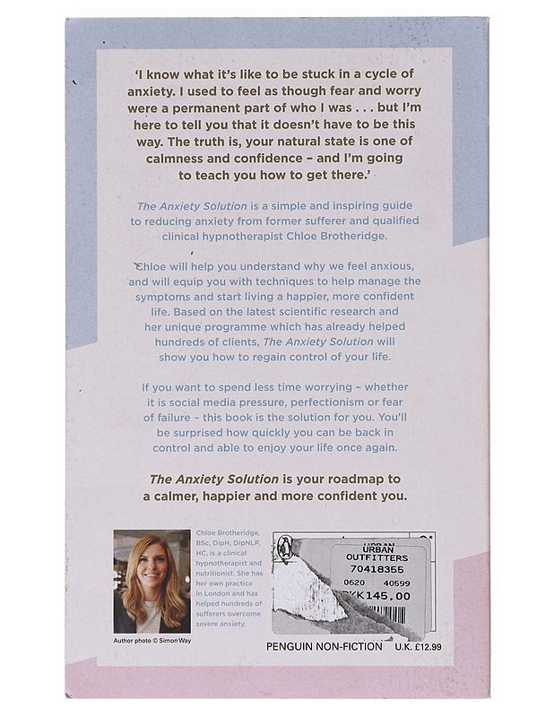 The Anxiety Solution -Chloe Brotheridge - Tietokirjat ja oppaat - 10105631345 - 1