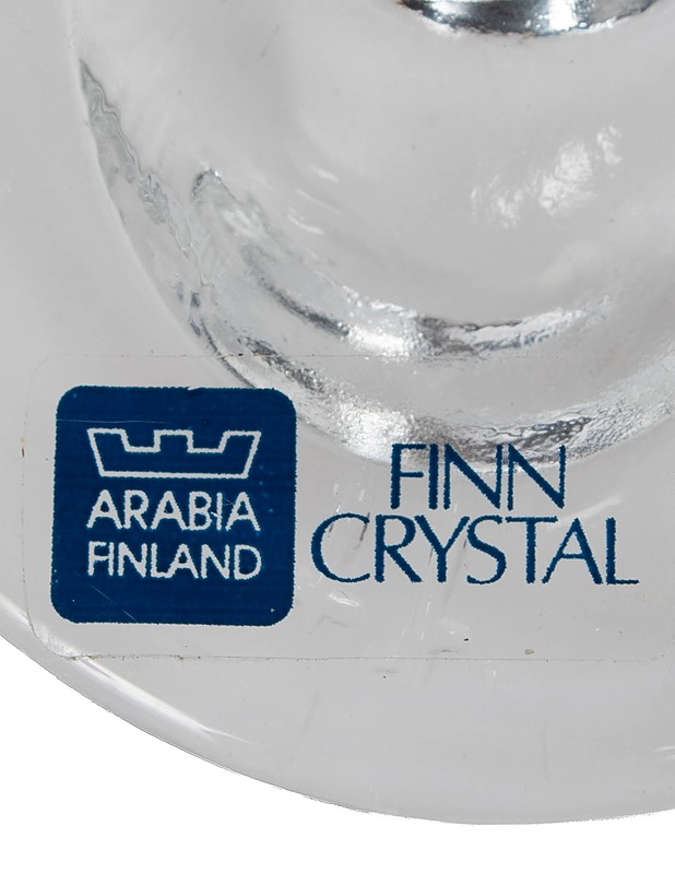 ARABIA/FIIN CRYSTAL Lintu -lasikoriste - Joulutuotteet - 10105631373 - 2