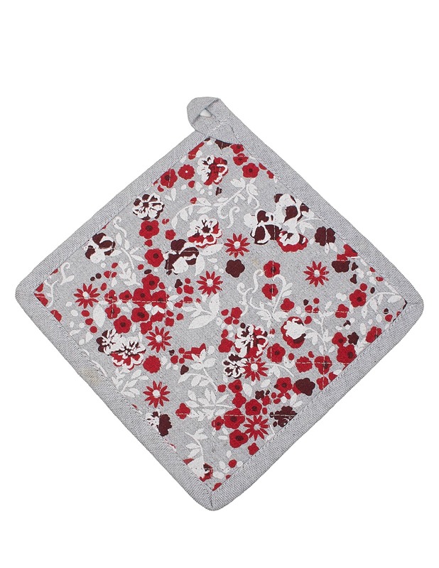 Kukkakuvion patalappu, 21 x 21 cm - Keittiötekstiilit - 10105631398 - 0