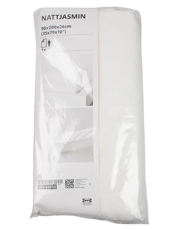 IKEA NATTJASMIN Muotoonommeltu lakana, 90 X 200 cm - Liinavaatteet - 10105631410 - 0