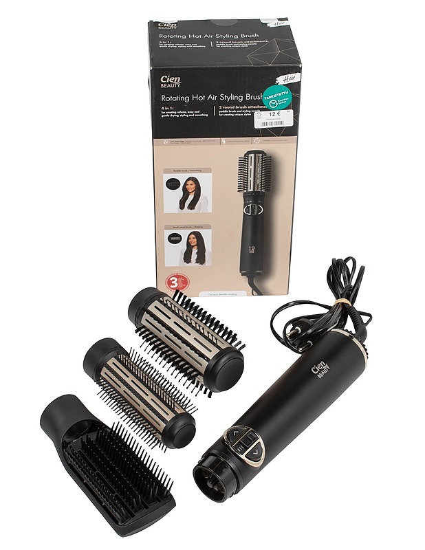 CIEN BEAUTY Rotating Hot Air Styling Brush pyöröilmakiharrin - Pienkodinkoneet - 10105631438 - 0