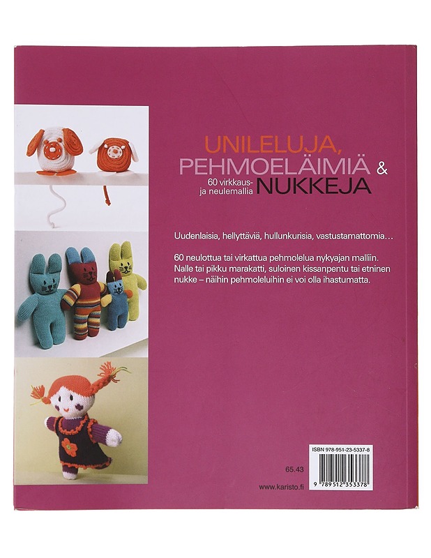 Unileluja, pehmoeläimiä & nukkeja - Kujala, Ulla - Käsityökirjat - 10105631473 - 1